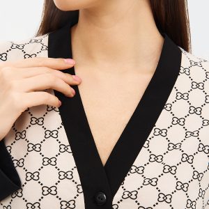 Пижама OMSA Alta Moda рубашка и брюки прямые, хлопок с принтом