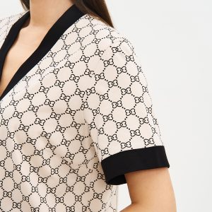 Пижама OMSA Alta Moda рубашка короткий рукав и брюки прямые, хлопок