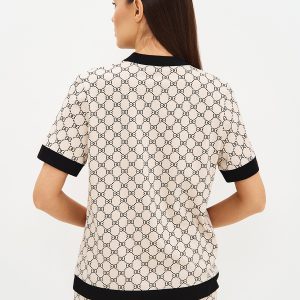 Пижама OMSA Alta Moda рубашка короткий рукав и брюки прямые, хлопок