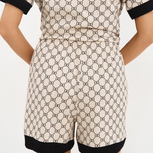 Пижама OMSA Alta Moda рубашка короткий рукав и шорты, хлопок