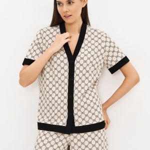 Пижама OMSA Alta Moda рубашка короткий рукав и шорты, хлопок