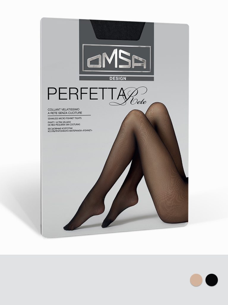 Колготки женские OMSA Rete Perfetta, нюдовая микросетка без швов