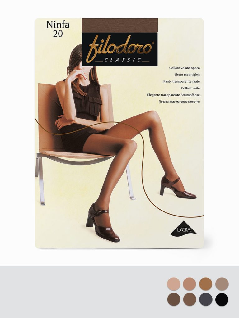 Колготки женские Filodoro Ninfa 20 den тонкие, без шортиков