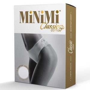 Стринги MINIMI BO213 хлопок с кружевом, цветочный орнамент