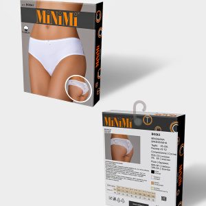 Трусы-бразилиана MINIMI BO261 хлопок с кружевом