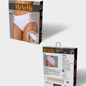 Трусы-слипы макси MINIMI BO242 хлопок с кружевом