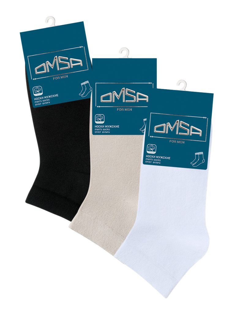 Носки мужские OMSA Classic 201, укороченные, хлопок