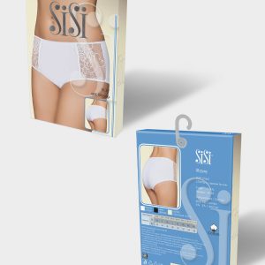 Трусы макси SISI SI5509, хлопок с кружевом