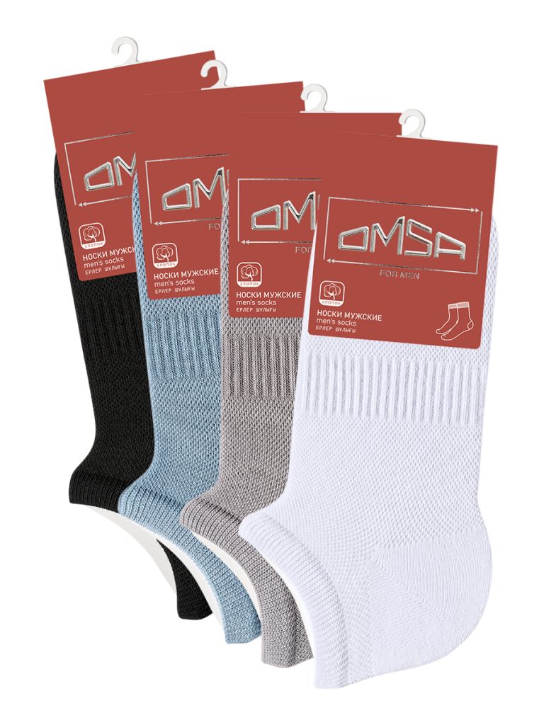 Носки мужские OMSA Active 119, укороченные, хлопок