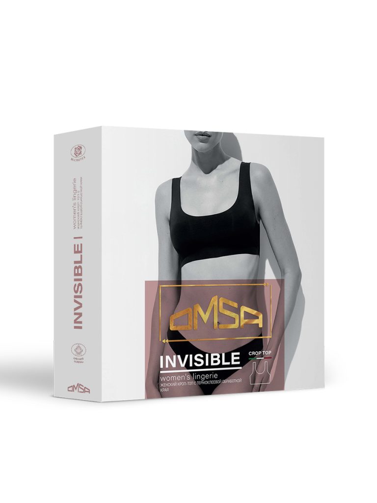 Топ базовый OMSA Invisible на широких бретелях со вкладышами