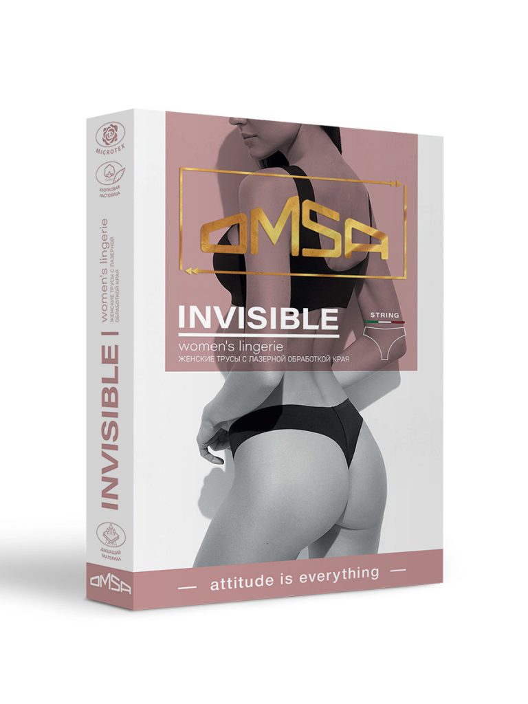 Стринги OMSA Invisible, лазерная обработка края
