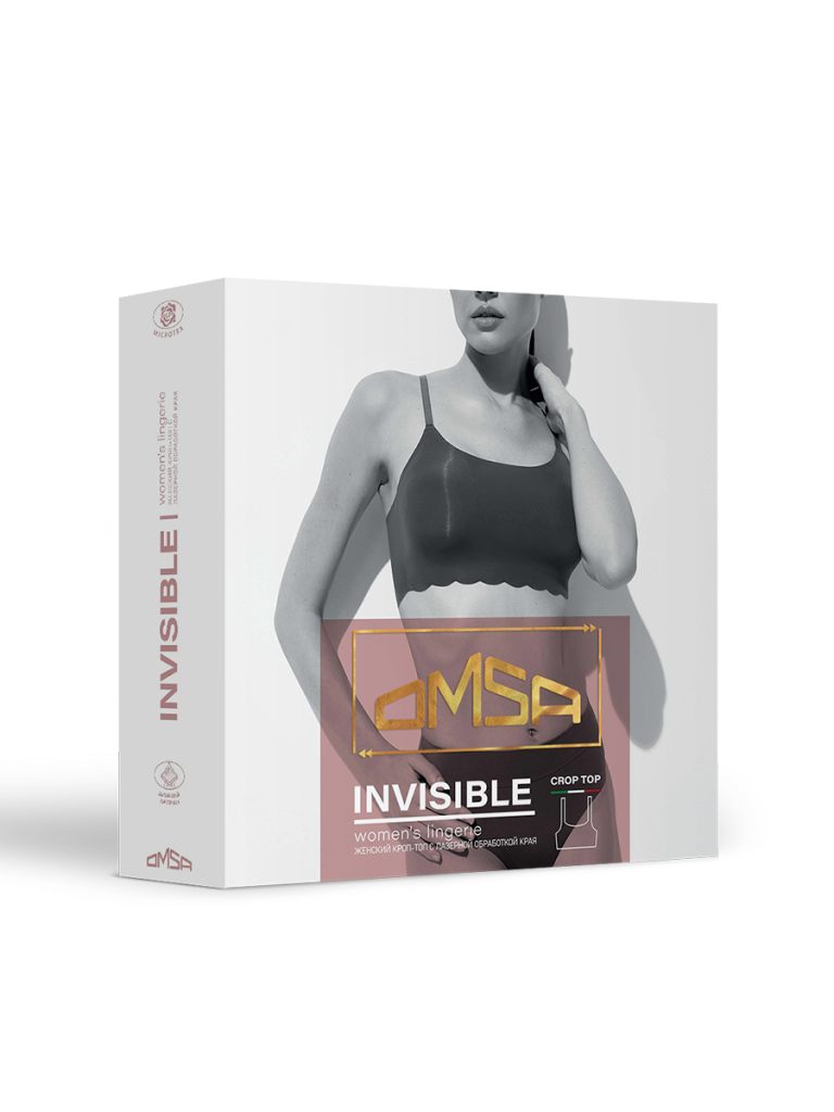 Топ базовый OMSA Invisible на тонких бретелях со вкладышами