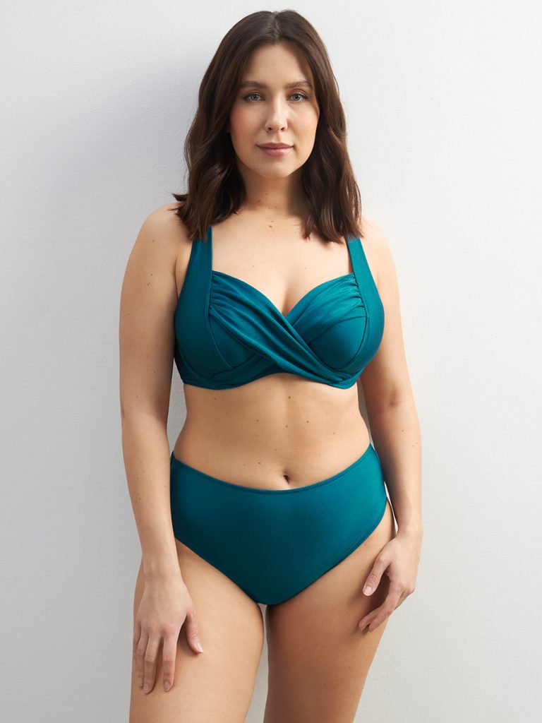 Купальник раздельный OMSA Deluxe Bikini, блестящая микрофибра