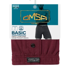 Шорты-боксеры мужские OMSA с закрытой резинкой, хлопок