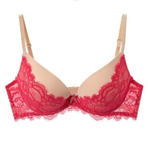 Бюстгальтер SISI Dolce Push-up с сеткой, красный