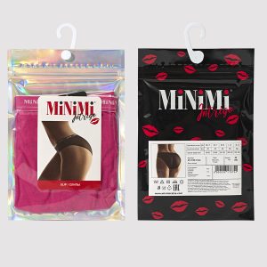 Трусы-слипы MINIMI Intrigo, полупрозрачная сетка, жаккардовая резинка