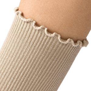 Носки женские Mini Trend 4220, рубчик, волнистый борт, хлопок