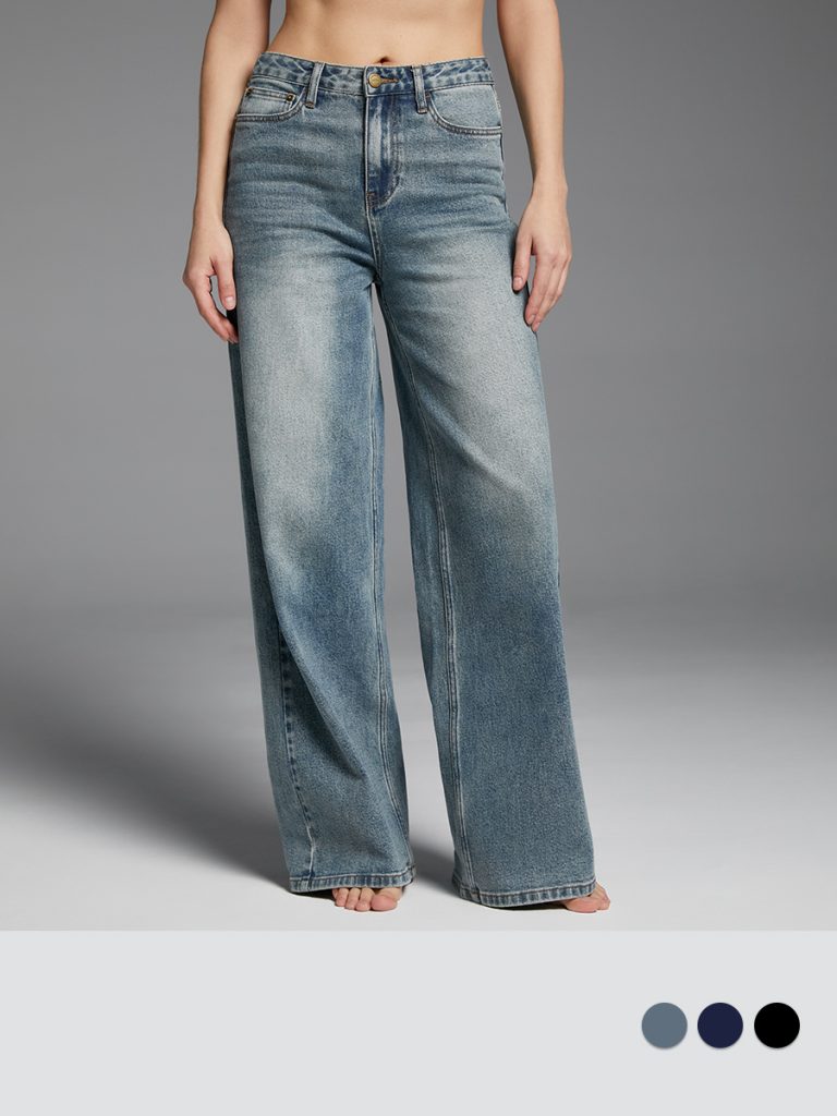 OmD 1500 WIDE LEG Джинсы жен.