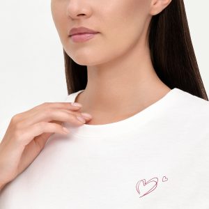 Пижама MINIMI Amore футболка оверсайз и брюки с принтом, хлопок